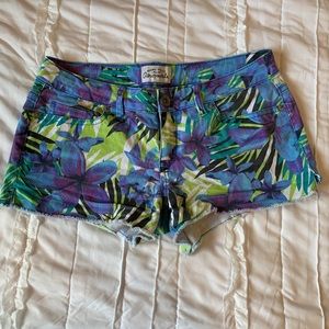 Floral Blue/Green Shorts